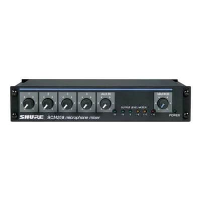 Shure SCM268 4-Channel Rackmount Microphone Mixer image 1