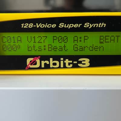 E-MU Systems Orbit-3 Rackmount 128-Voice Super Synth 2001 - Yellow image 3