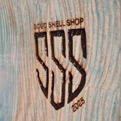 SSS Solid Shell Shop Custom Snare Drum 2025 - Turquoise image 20