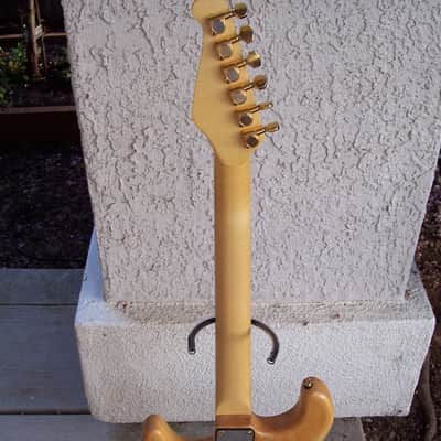 Lotus Stratocaster Style Electric Guitar Japan MIJ L-660 70s-80s Natural Tortoise Pickguard image 12