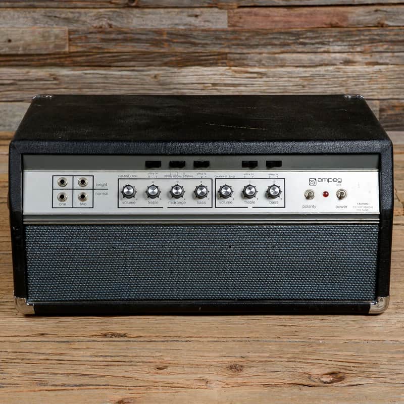 Ampeg SVT "Black Line" 300-Watt Bass Amp Head 1972 - 1975 image 1