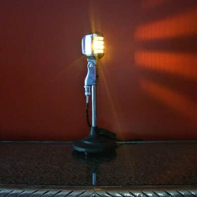 Vintage 1950's Electro-Voice 611 Dynamic Microphone mod LED light lamp # 1 image 14