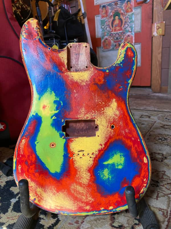KNE Hardtail Superstrat Body - Custom "Predator" Thermal Image image 1