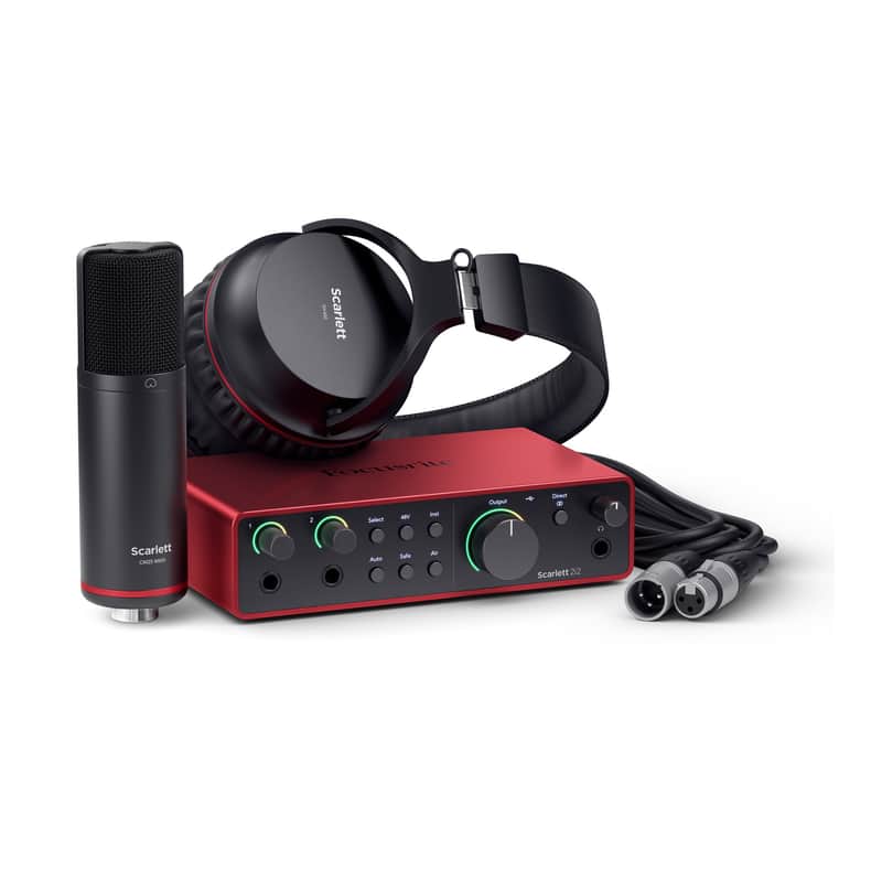 Focusrite Scarlett 2i2 Studio 4th Gen USB Audio Interface, Super-High-Quality Line Inputs, Air Mode, Pro Tools Artist, Dynamic Gain Halos, Auto-Gain and Ableton Live Lite Software image 1