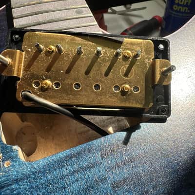 Used Unbranded Headless Electric Guitar with Overlord of Music Locking Tremolo and Gig Bag image 9