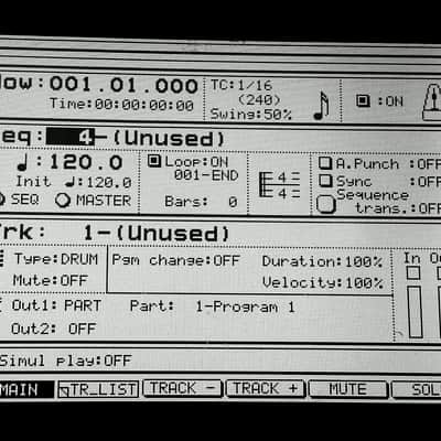 Graphic Display Upgrade - Akai MPC4000 / DPS16 Custom (Black on White) LED Graphic Display