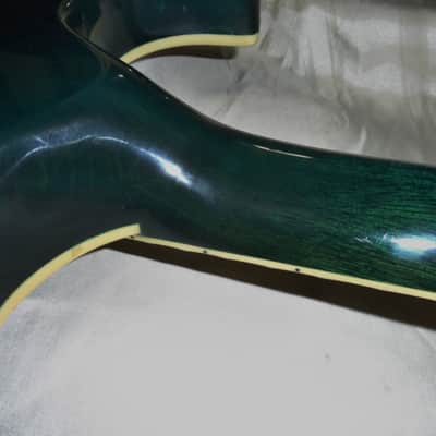 Washburn X-50 Q -Guitars4cancer- Neck-thru body, Quilted Maple Top, Trans Blue, Bound, Buzz Felten image 20
