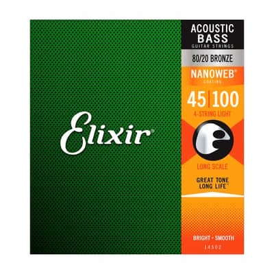 14502 Nanoweb 45/100 Acoustic Bass Light Elixir image 2