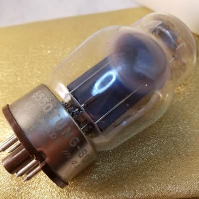 Tung-Sol 6550 Beam Power Pentode AT1000 TESTED Vacuum Tube RARE early smooth plate no-hole 3 getters premium 1963 image 7