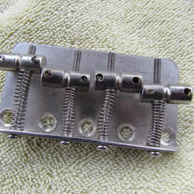 Fender Style Precision Bass Bridge Unlabeled Bass Bridge Fits Jazz Bass & Precision Bass Missing 2 Set Screws image 1