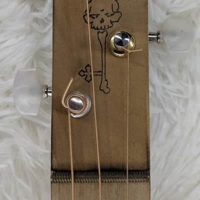 Skeleton Key Guitars “Dirty Copper” Custom Handmade 3-String Electric Guitar image 5
