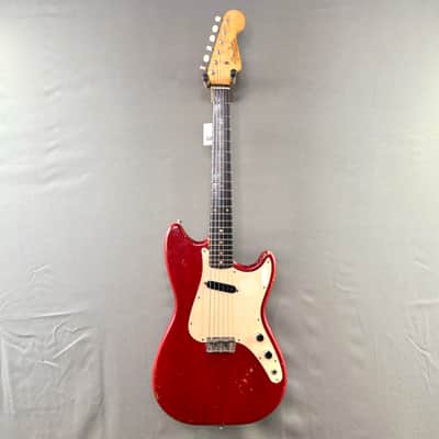 Fender Pre CBS L Series Musicmaster Slab Board 1964 - 4 Rare Mahogany Body Cherry Finish image 3