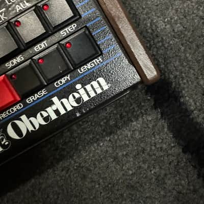 Oberheim DX 6-Voice Drum Machine 1982 - Blue with Wood Sides image 4