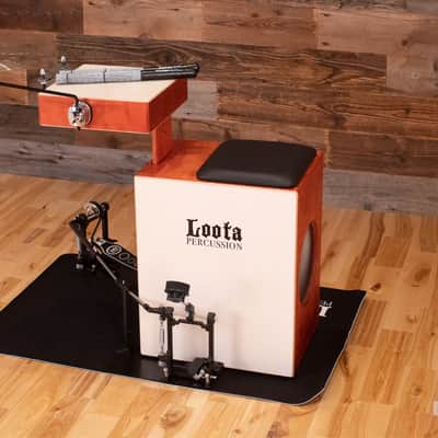 Loota Performer Drum Kit Bundle, Wild Cherry, With Right Foot Pedal image 6