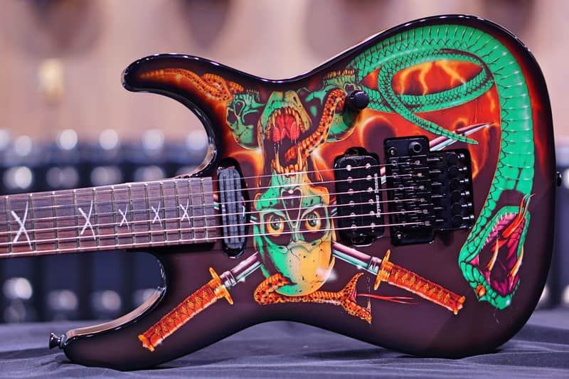 ESP George Lynch Signature 2022 skulls & Snake | Reverb
