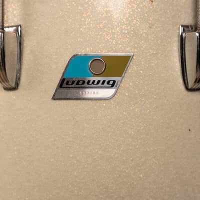 1970s Ludwig 10x14 Silver Sparkle Concert Tom image 9