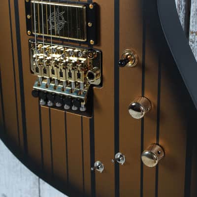 Schecter Synyster Gates Custom-S Electric Guitar Satin Gold Burst Finish image 5