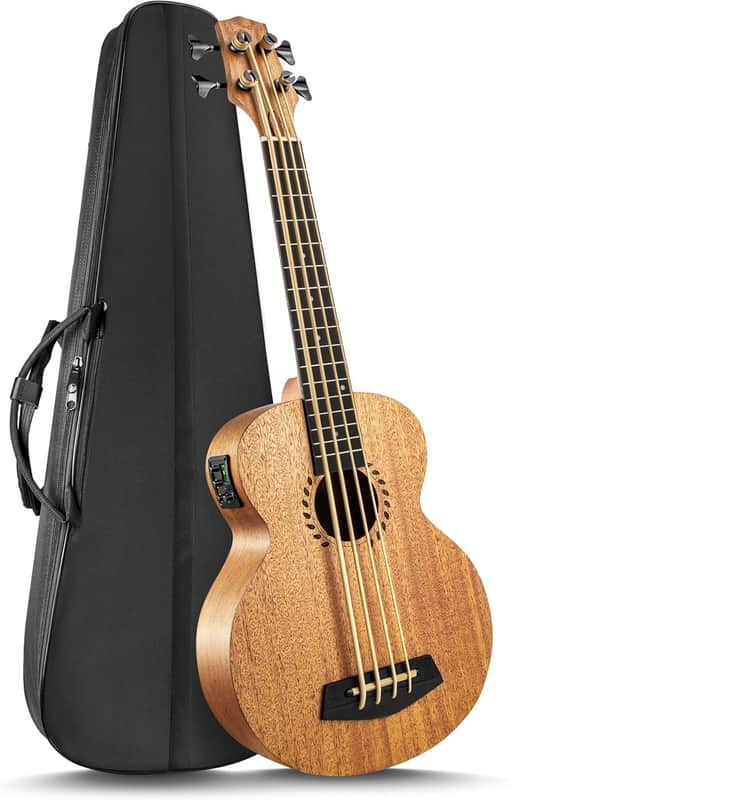 Mahogany 30" Acoustic & Electric Ukulele Bass image 1