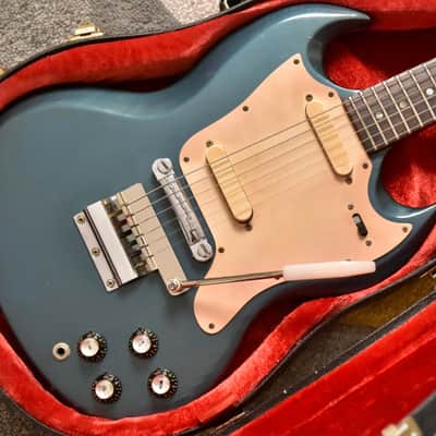 Gibson Melody Maker D with Vibrola 1967 - Pelham Blue image 1