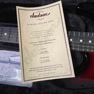 NEW ! Jackson Custom Shop Dinky HSH - Roasted Maple Neck & Ebony Fretboard - DK - Sunburst - Authorized Dealer - 8.1 lbs - G06693 image 14