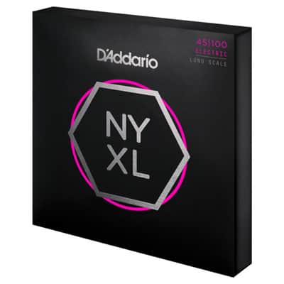 D'Addario 4er Bass NYXL 45-100 45-65-80-100, NYXL45100 - String Set for 4 String Bass Guitar image 3