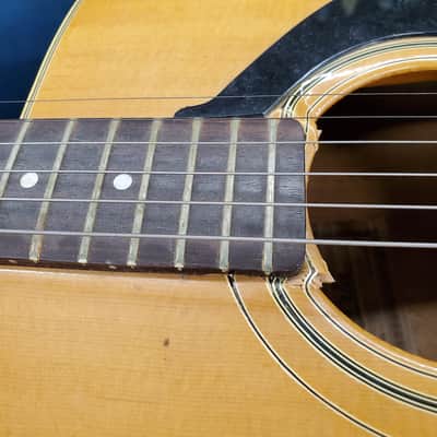 Aria acoustic guitar 1970's? Model # 794 Natural finish made in Japan with case image 4