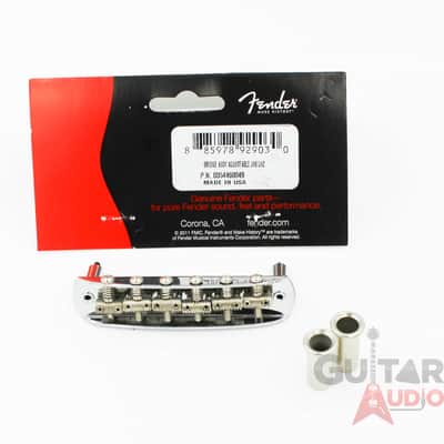 Genuine Fender USA American Vintage Jaguar/Jazzmaster Guitar Bridge & Thimbles image 1