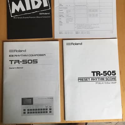 MANUALI batteria elettronica Roland TR-505 1986 Bild 5