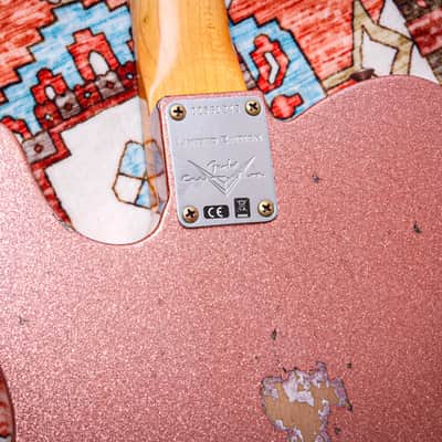 FENDER USA Custom Shop Ltd '61 Reissue Telecaster Relic "Champagne Sparkle + Rosewood" (2022) image 21