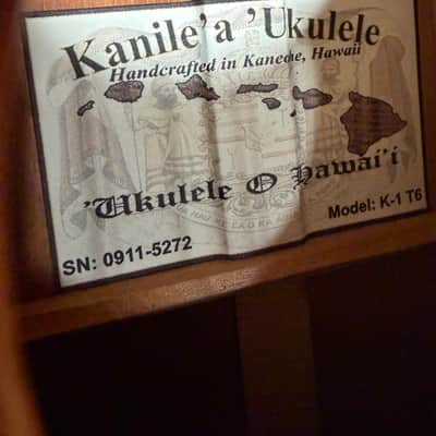 Kanileʻa K-1 T6 6-String Tenor Ukulele #0911-5272 – Hawaiian Koa – Hardshell Case image 12
