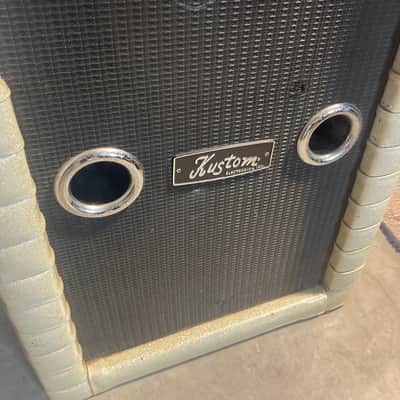Kustom Speaker cabinet 1970s - White sparkle image 4