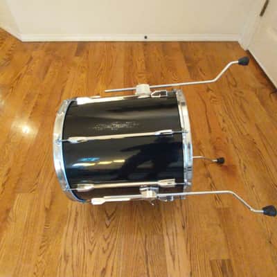 Pearl Export 16 X 16 Floor Tom On Legs, Gloss Black Mint Condition! image 7