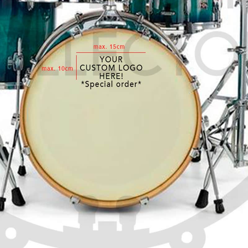 Customized Logo, *Special Order* Bass Drum Vinyl Decal DC015 image 1