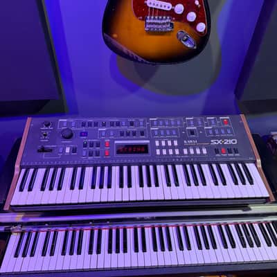 Kawai SX-210 61 Key Analog Synthesizer 1983 Black / Wood Recently serviced! RARE 80s Synth keyboard