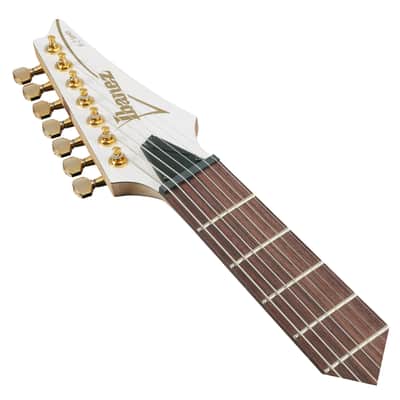 Used Ibanez K7YANG Head Signature 7-String Electric Guitar - Matte White image 4