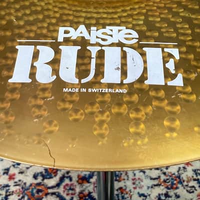 Paiste Scott Rockenfield's Queensrÿche, 19" Rude, 2002 Crash/Ride, Cracked, Autographed! (#5) 1990s image 5
