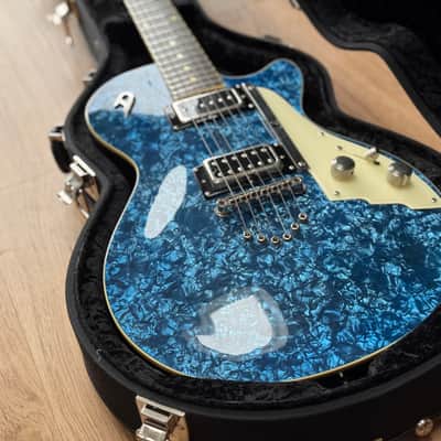 Duesenberg 49er Pearl Blue 2010 - Pearl Blue with custom case image 5