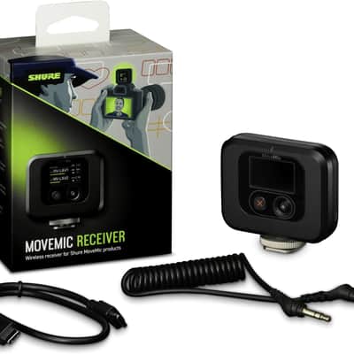 Shure MoveMic Receiver - Cold Shoe Mountable Camera Receiver for MoveMic Lavalier Microphones, Compatible with Most DSLR Cameras and Computers, for Mobile Content Creators (MV-R-Z7) image 5