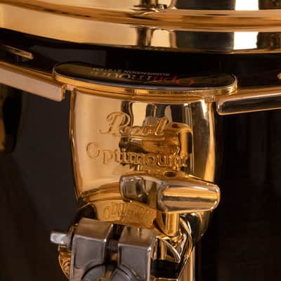 PEARL MASTERS PREMIUM BIRCH (BRP) 5 PIECE DRUM KIT, BLACK MIST, GOLD FITTINGS (PRE-LOVED) image 11