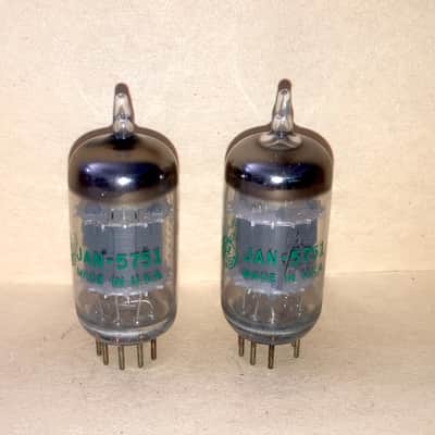 1978 GE 5751 JAN Mil-Spec Tubes, Platinum Matched Pair, NOS/NIB, Tested, Matched Codes image 4