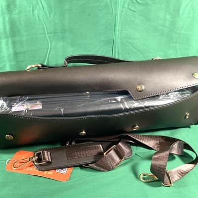 B Foot French Flute Case Cover-Gig Bag-Black Pleather-w/Handle and Strap-Classy! image 4