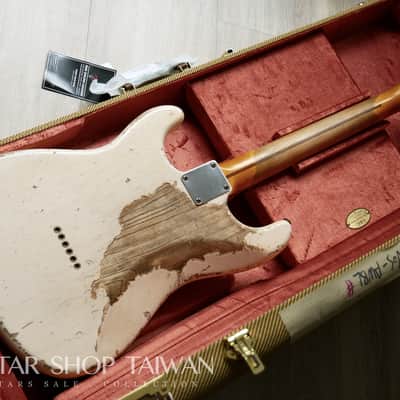 Fender Custom Shop John Cruz 1955 Hardtail Stratocaster Heavy Relic-White Blonde image 16