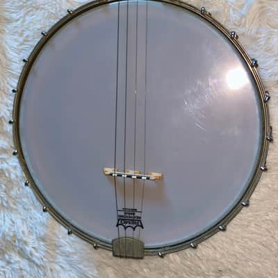 Vintage old may bell banjo  4 string  made in the usa image 3