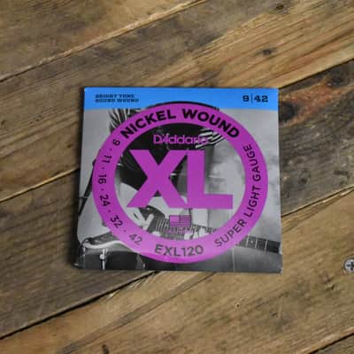 D'Addario EXL120 Nickel Wound Electric Guitar Strings Super Light 09-42 image 1