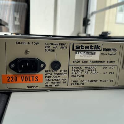 Statik SA20 dual spring reverb made in UK image 5