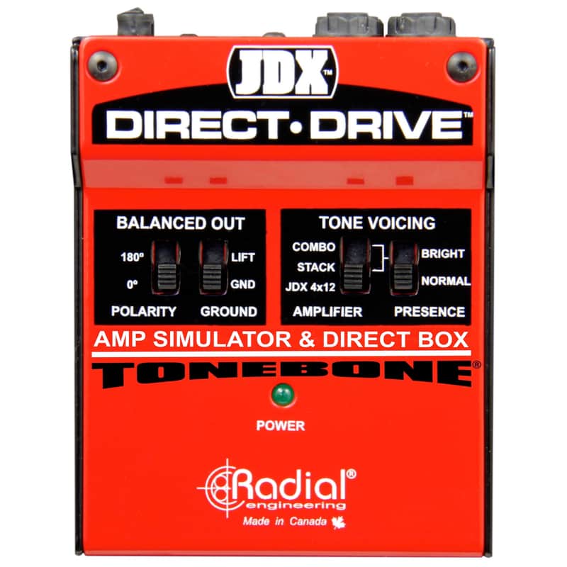 Radial ToneBone JDX Direct-Drive Guitar Amp Simulator Pedal image 1