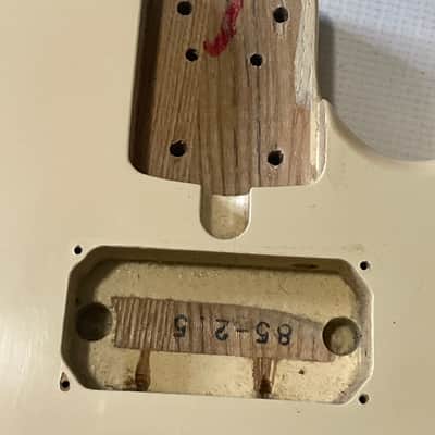 1980's Matsumoku Era Made in Japan Kramer Focus 2000 Aged White Guitar Body Floyd Ready image 11