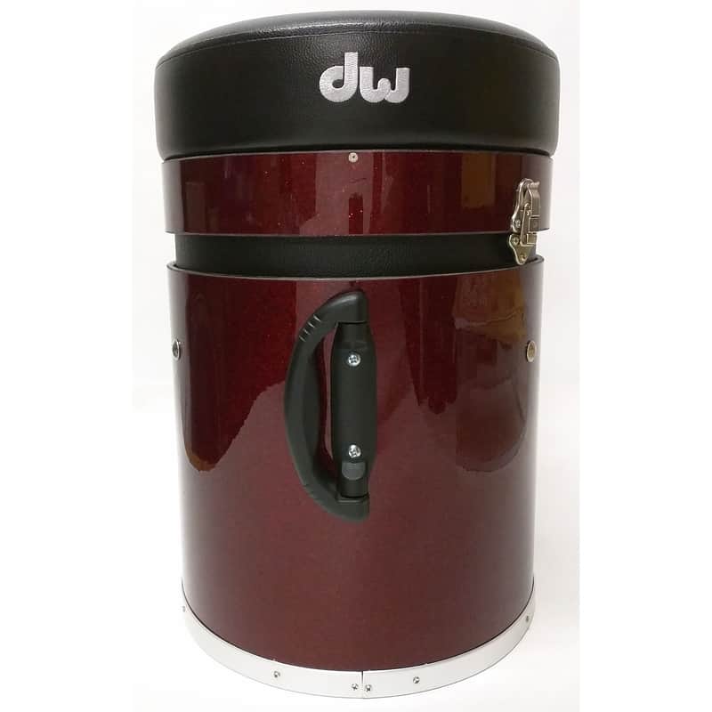 DW 6000 Santa Monica Trap Case Throne Ruby Glass Finish Ply DEMO image 1