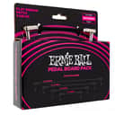 Flat Ribbon Patch Cables Multiple Shielding Low Profile Connectors Superior Quality, Pedalboard, Multi-Pack - Black