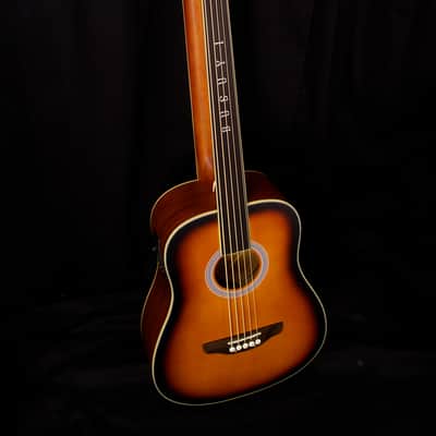 Busuyi Guitar 5 String Fretless Bass /4 String Fanned Fret Acoustic/Electric, Double Neck Guitar 2021 image 2
